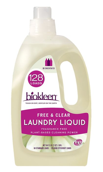 Biokleen Laundry Liquid, Free & Clear